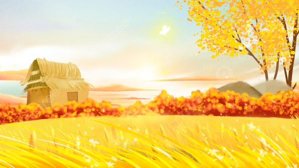 Пшеничное поле аниме