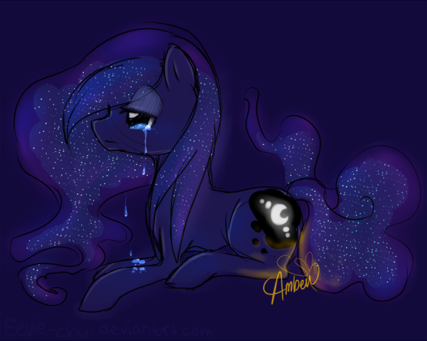 МЛП принцесса Луна плачет