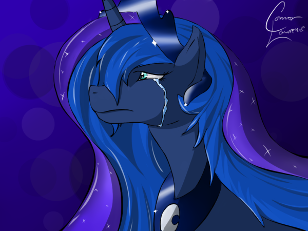 MLP принцесса Луна плачет