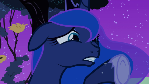 Луна плачет пони