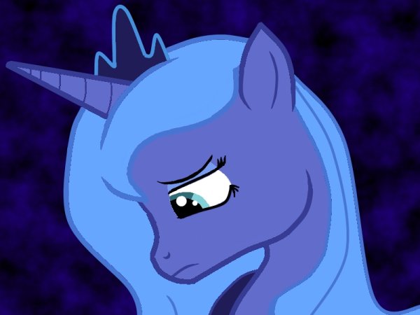 Принцесса Луна плачет