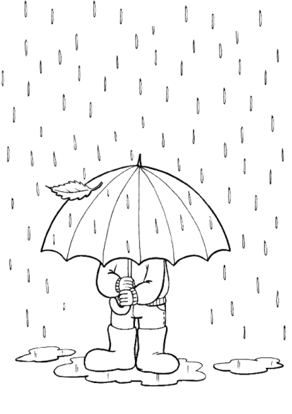 Раскраска осень для малышей