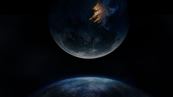 Падение Луны