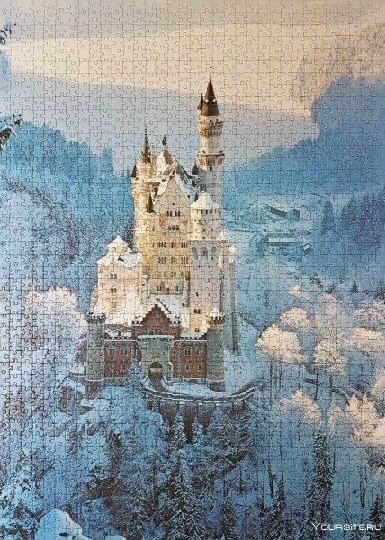 Замок Нойшванштайн зима
