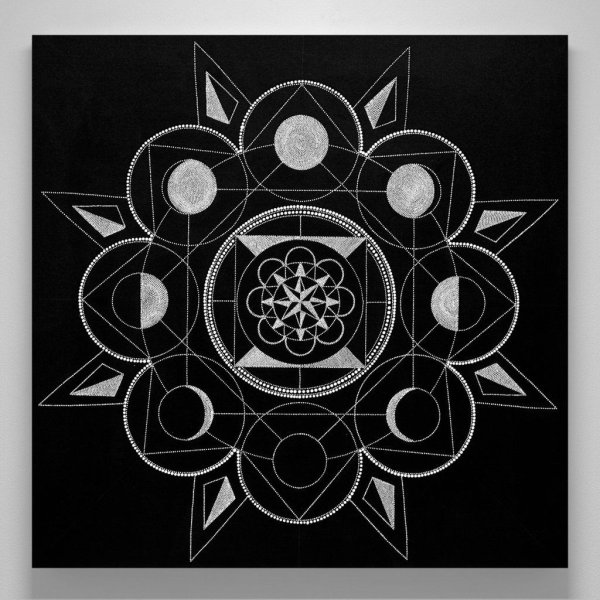 Мандала эскиз фазы Луны