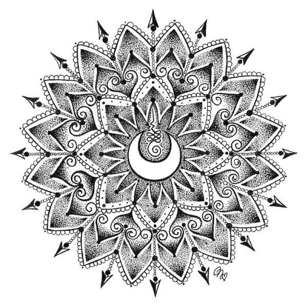 Мандала солнце и Луна