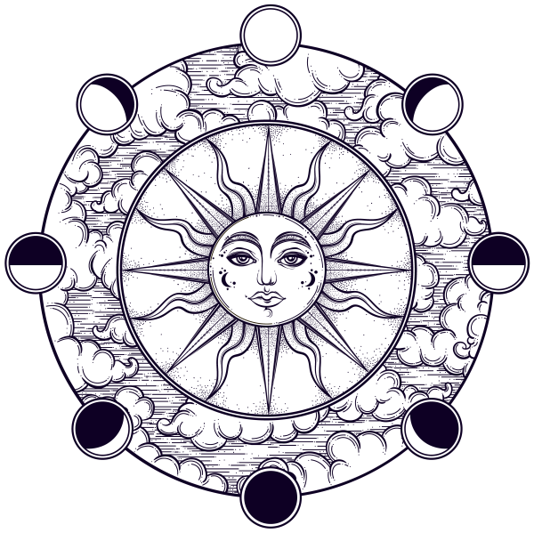 Магическое солнце эскиз