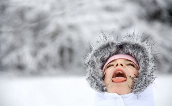 Про зиму и детей смешно