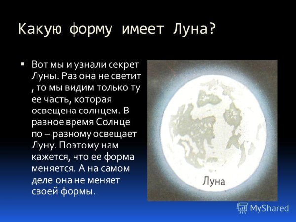 Луна для презентации