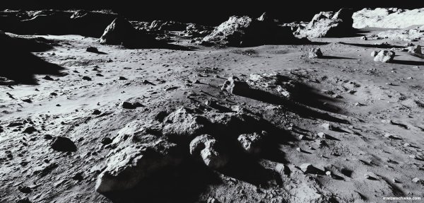 Рельеф Луны кратеры