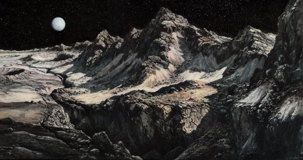 Картина лунный ландшафт