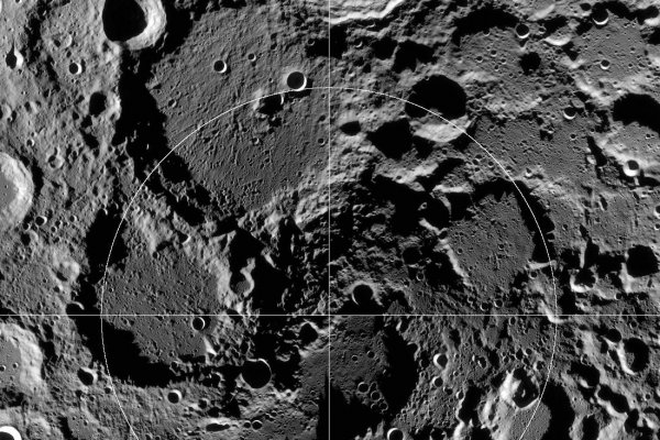 Рельеф моря кратеры Луны