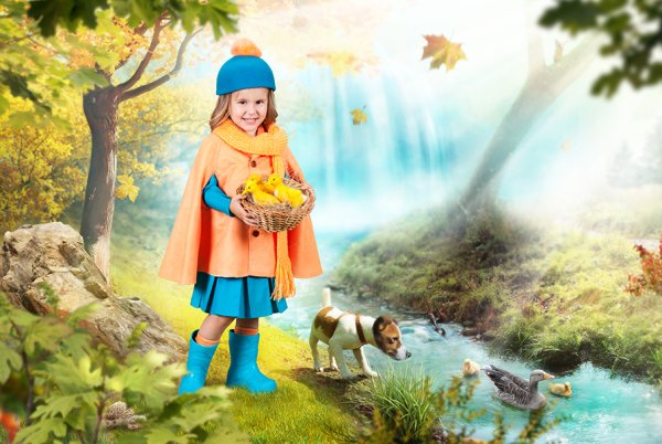 Осенний детский сюжет