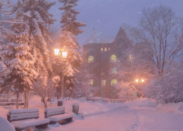 Зима. К вечеру