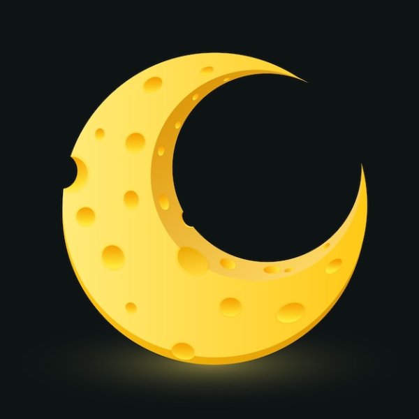 Месяц в виде сыра