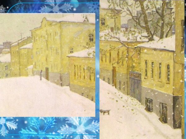Игорь Попов первый снег картина