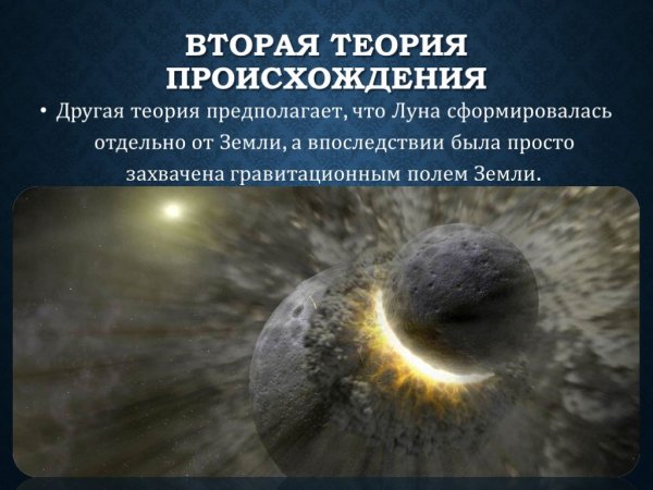 Теории возникновения Луны