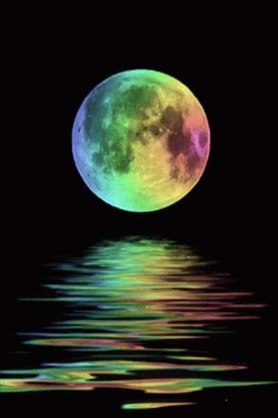 Разноцветная Луна