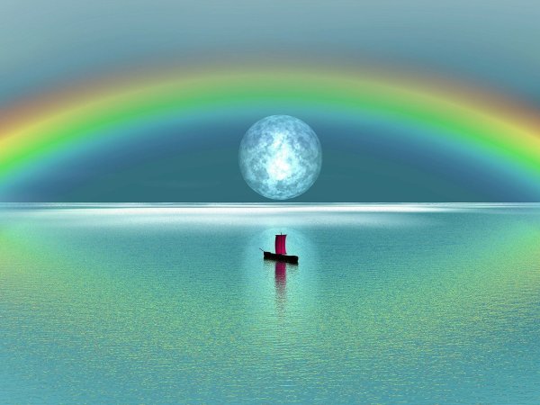 Радуга в полнолуние