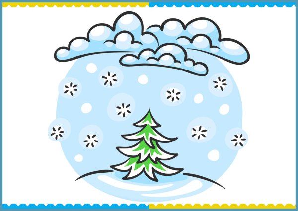 Зимние погодные явления для детей