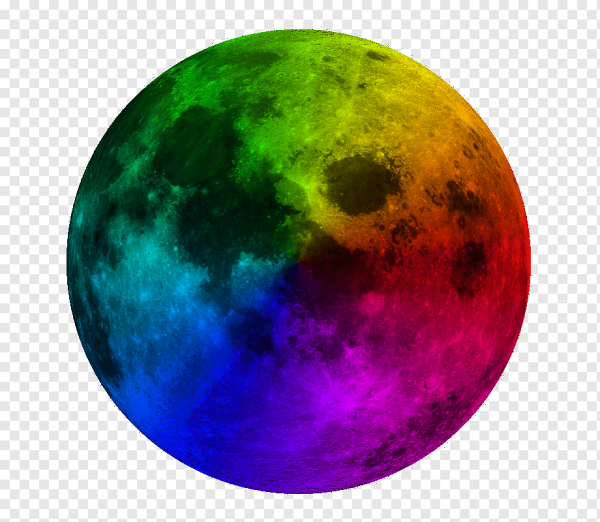 Разноцветная Луна