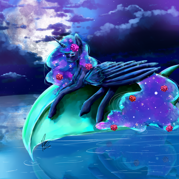 Радуга Дэш и принцесса Селестия и Луна