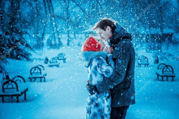 Пара под Снегопадом