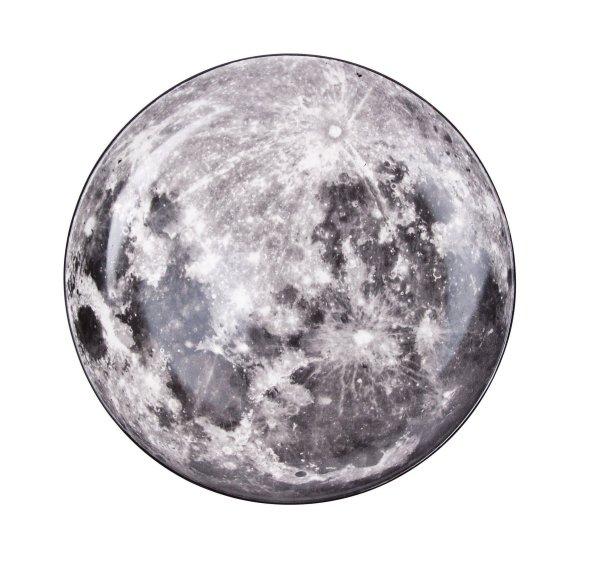 Луна Планета на белом фоне