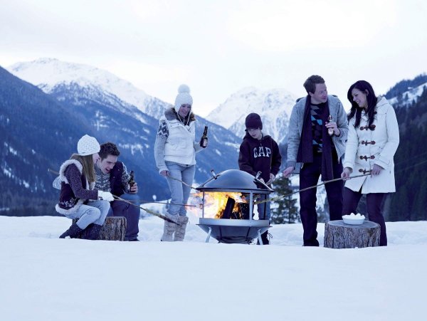 Пикник на снегу