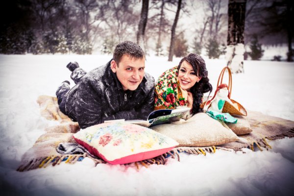 Пикник на снегу