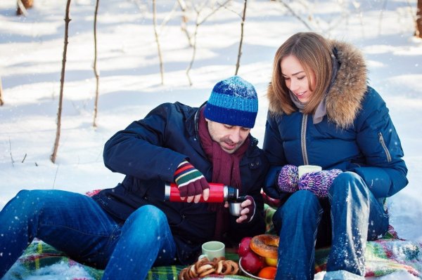 Пикник зимой на природе