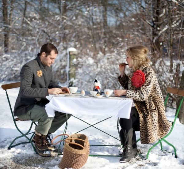 Пикник зимой
