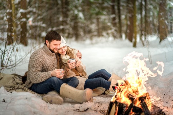 Фотосессия на природе зимой