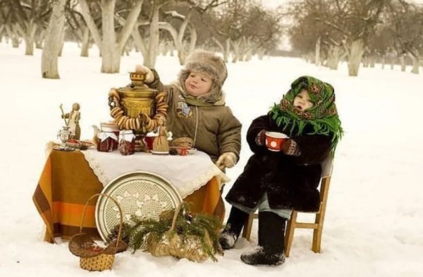 Пикник зимой на природе