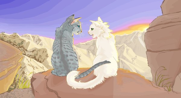 Коты Воители Воробей и половинка Луны