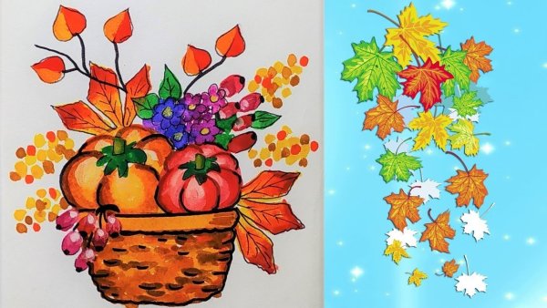 Рисунок поделка осень