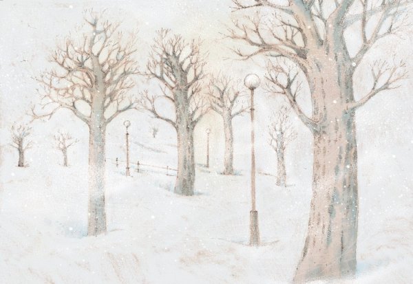 Рисунок к стихотворению первый снег