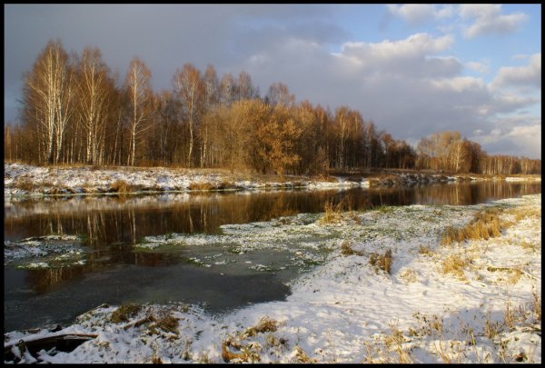 Река Юрюзань зимой