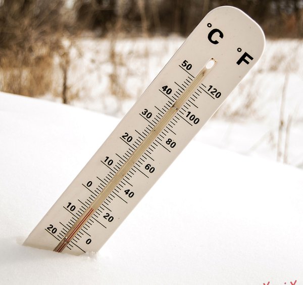 Термометр в сугробе