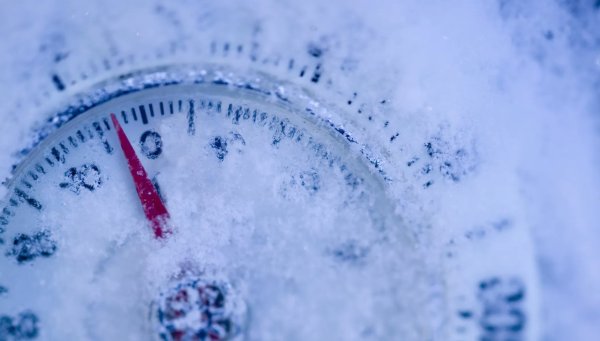 Замерзший термометр