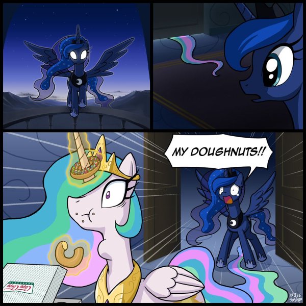 My little Pony Селестия комиксы