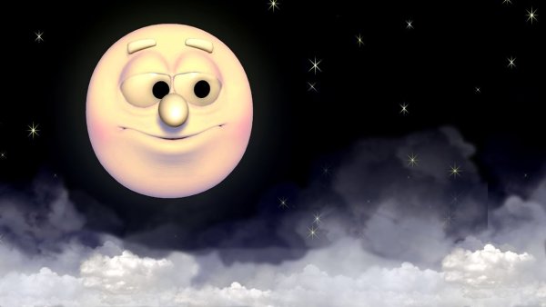 Луна улыбается HD