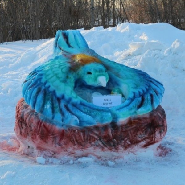 Черепашка из снега