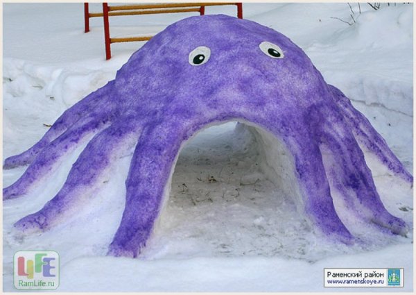 Снежные фигуры для детей