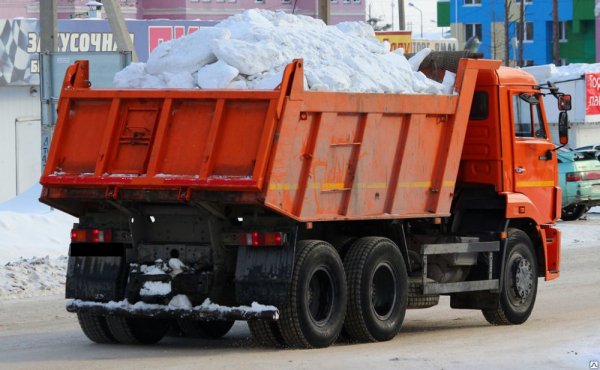 Вывоз снега КАМАЗ 65115