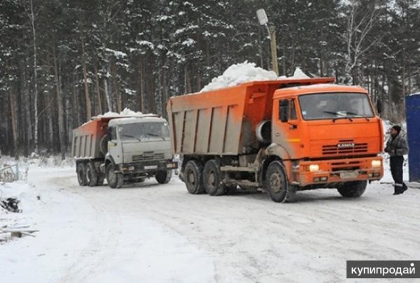 Вывоз снега КАМАЗ 65115