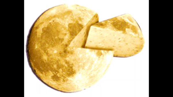 Луна похожа на сыр