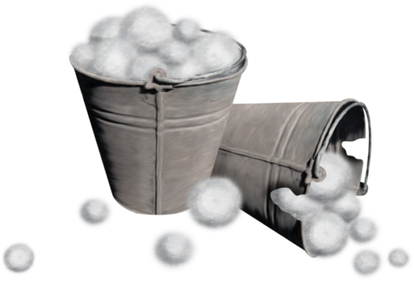 Ведро со снежками