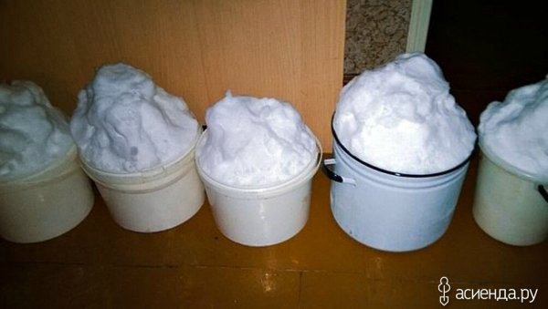 Снег в ведре