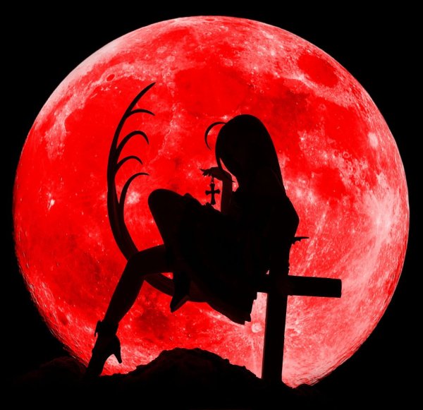 Красная аватарка